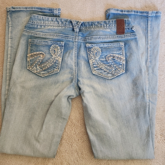 Faded Blue Denim Jeans - Picture 2 of 5